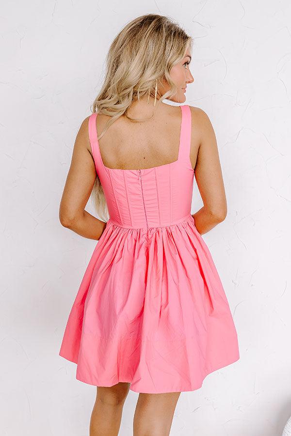 Stay Flirty Corset Mini Dress in Bubblegum Pink Product Image