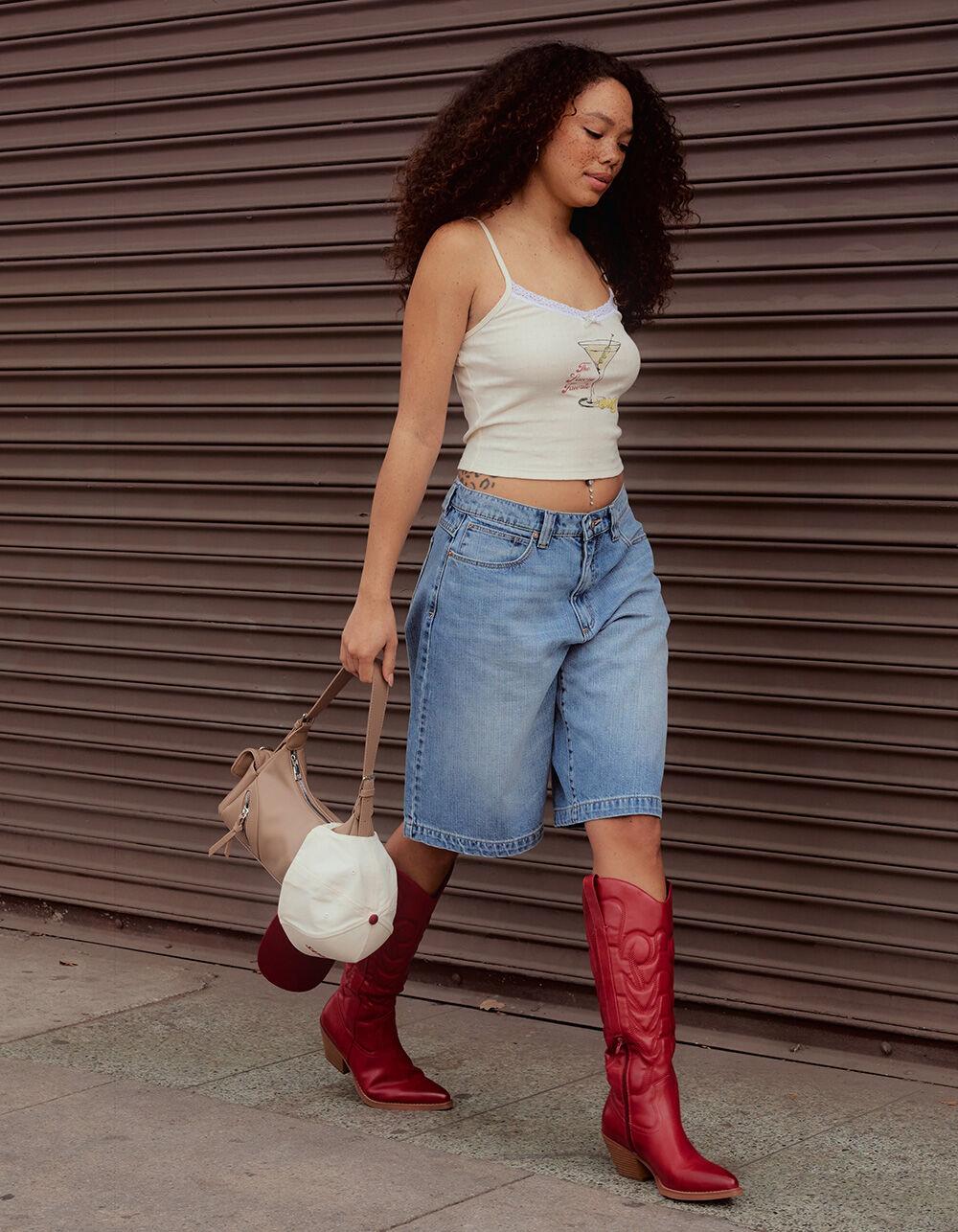 FULL TILT Martini Pointelle Womens Cami - NATURAL Product Image