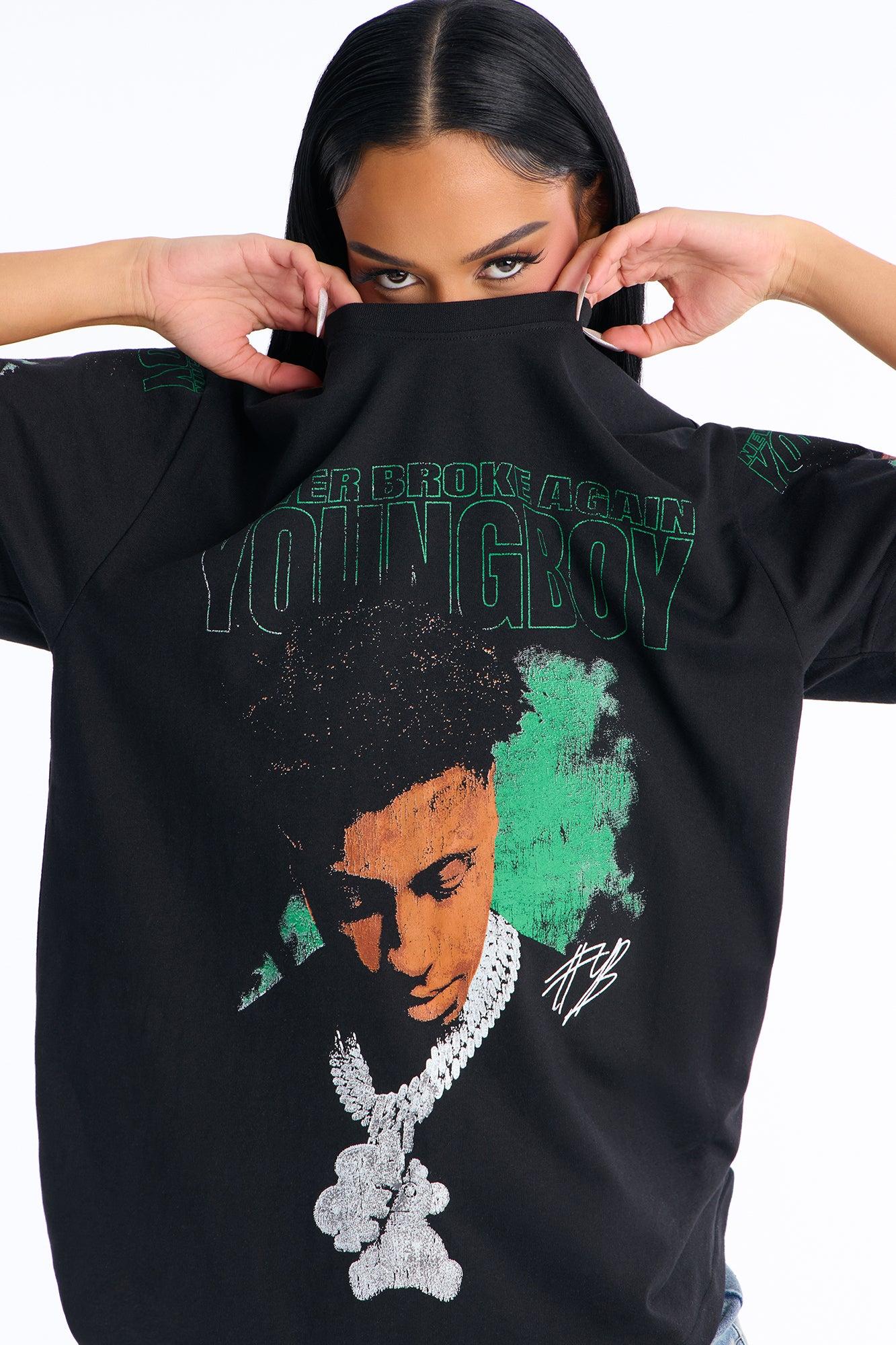 NBA Youngboy Big Chain Tee - Black Female Product Image