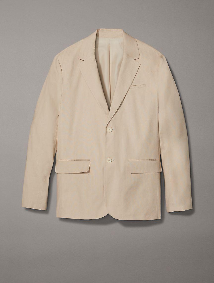 Linen Blend Blazer Product Image