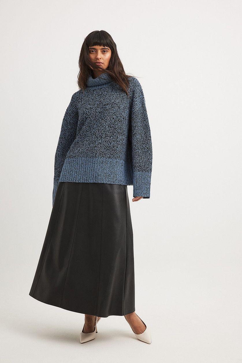 Turtleneck Knitted Sweater Product Image