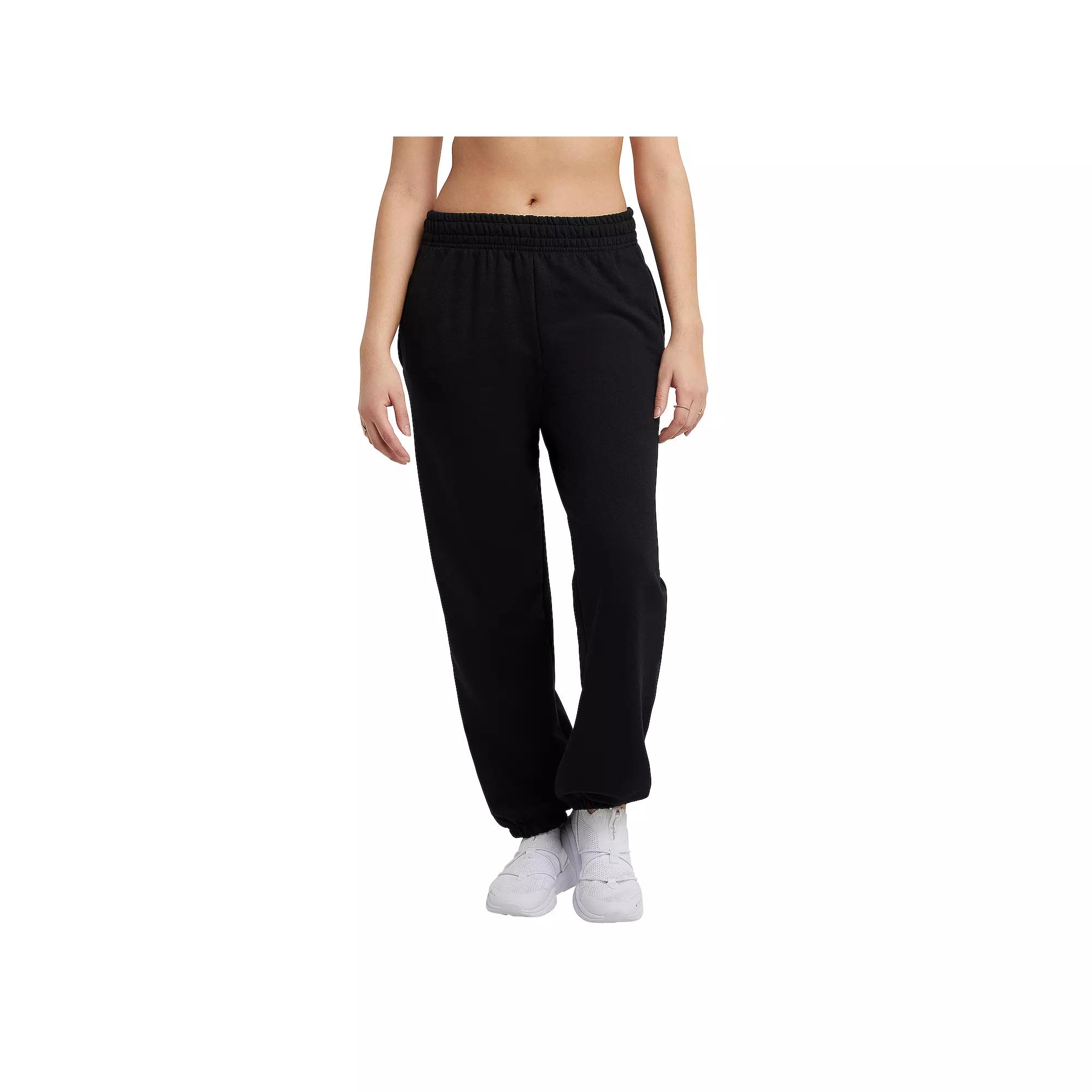Women's Champion® Powerblend Boyfriend Fleece Sweatpants, Size: Small, Oxford Gray Product Image