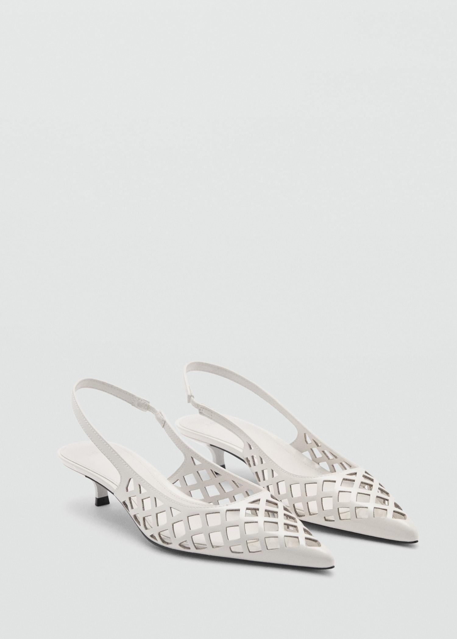 Die-cut kitten shoes - Women | MANGO USA Product Image