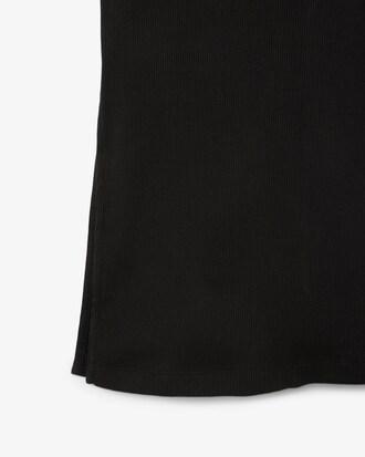 Long Ribbed Cotton Polo Dress Product Image