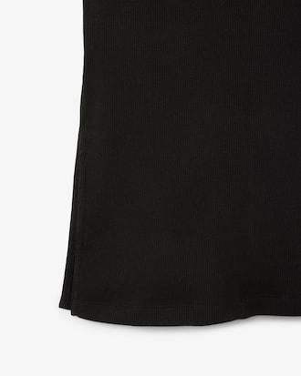 Women's Long Ribbed Cotton Polo Dress Product Image