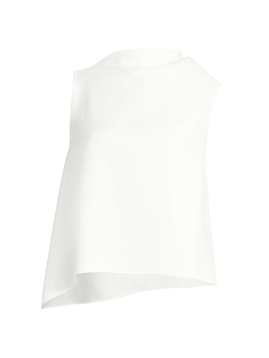 Womens Draped Asymmetric A-Line Top Product Image