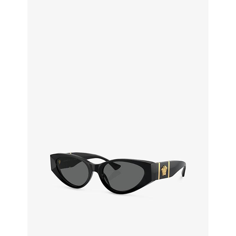 VERSACE Womens Black Ve4454 Logo-embellished Acetate Sunglasses Product Image