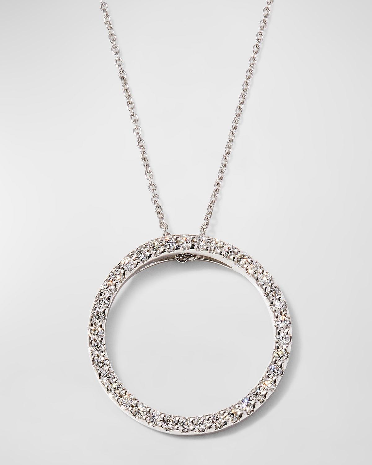 Pave Circle Necklace Product Image