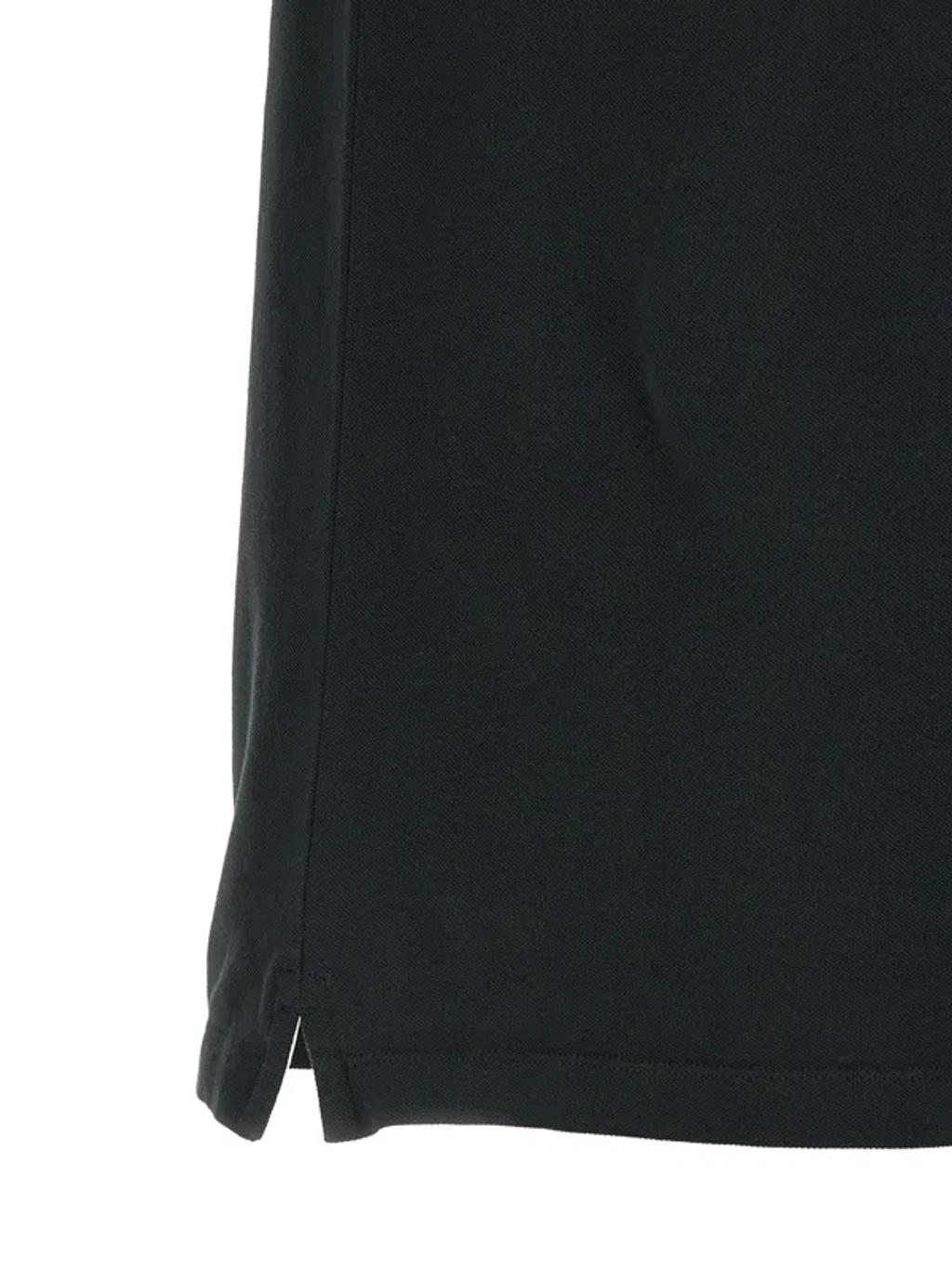 STONE ISLAND Mens Black Brand-patch Regular-fit Stretch-cotton Polo Shirt Xl Product Image