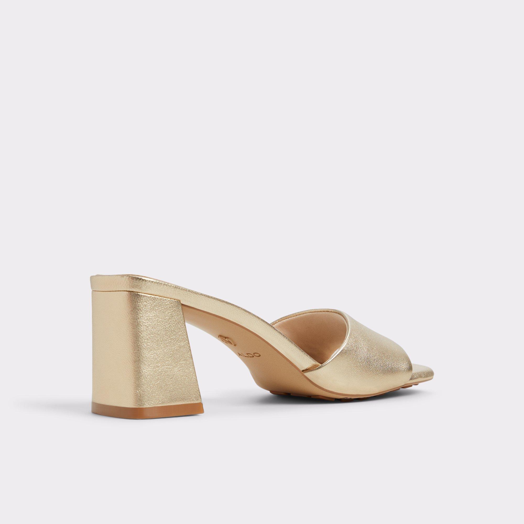 Tisha Gold Women's Heeled mules | ALDO US Product Image