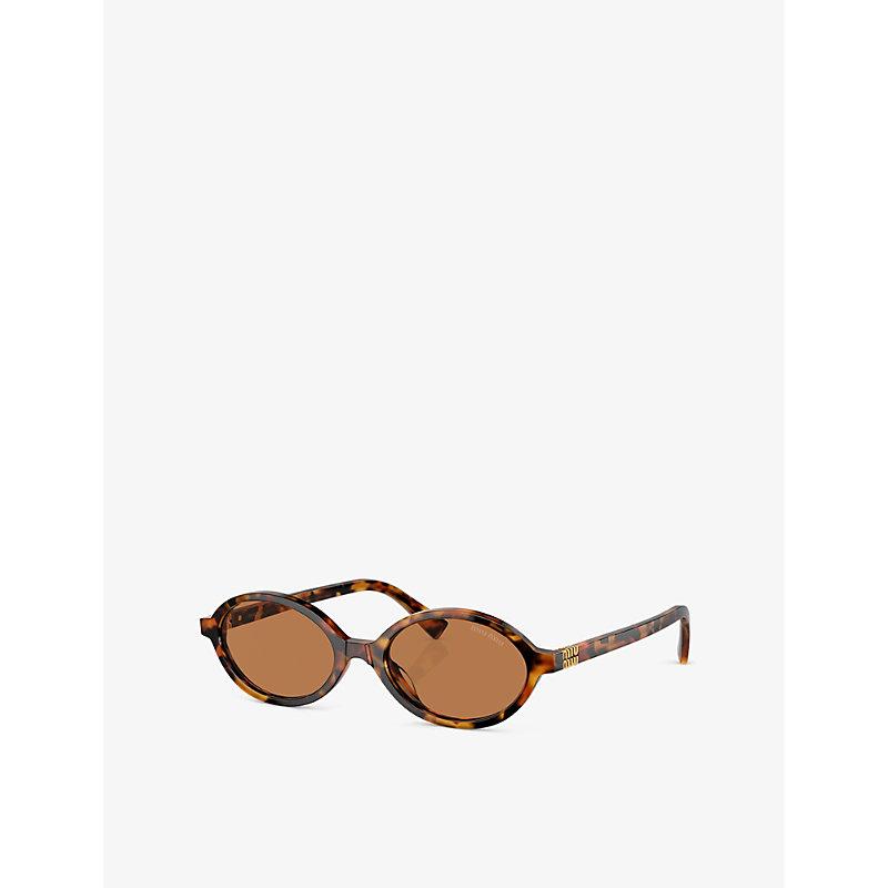 MIU MIU 0mu 04zs19p2z1 In Brown Product Image