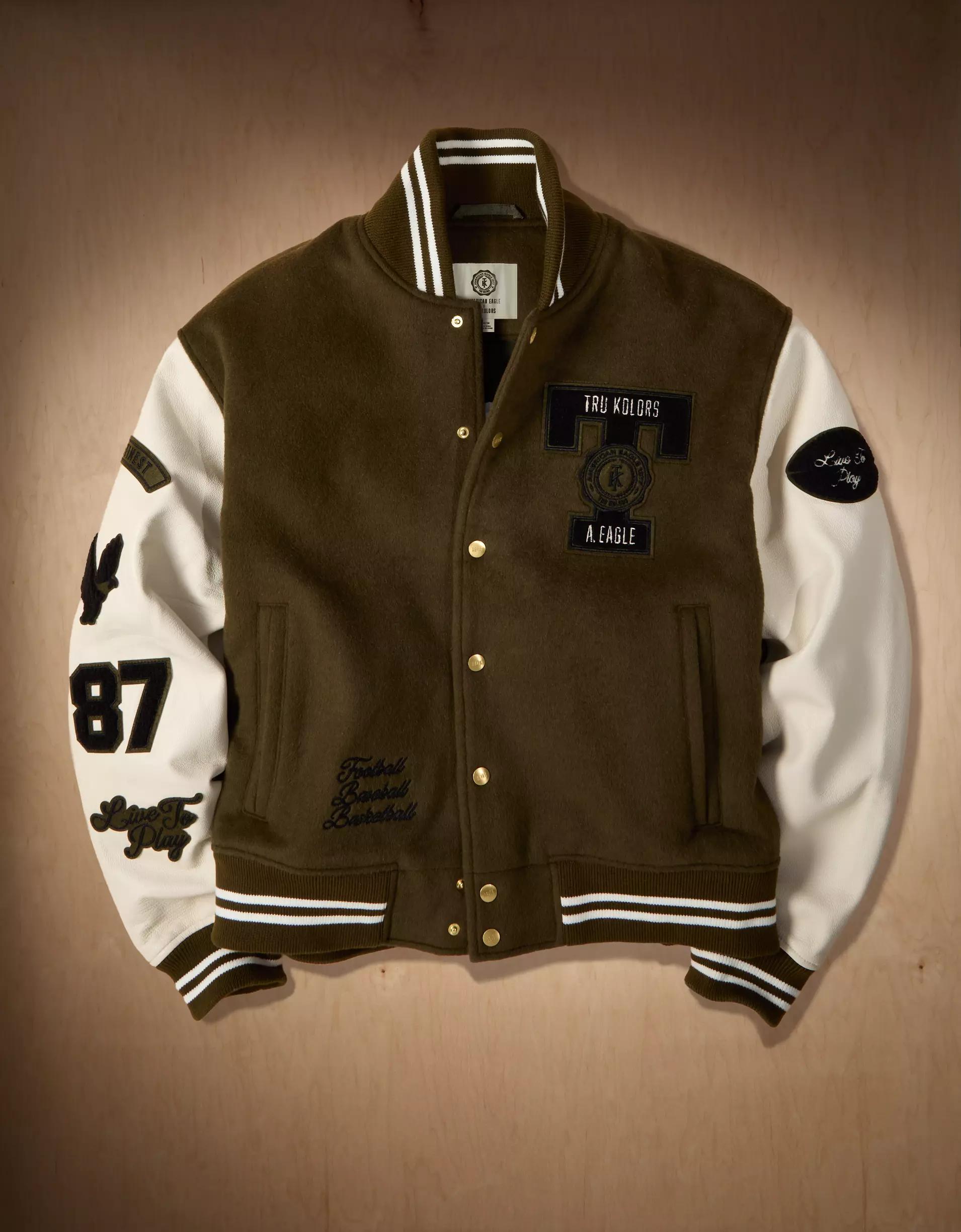 AE x Tru Kolors Varsity Jacket Product Image