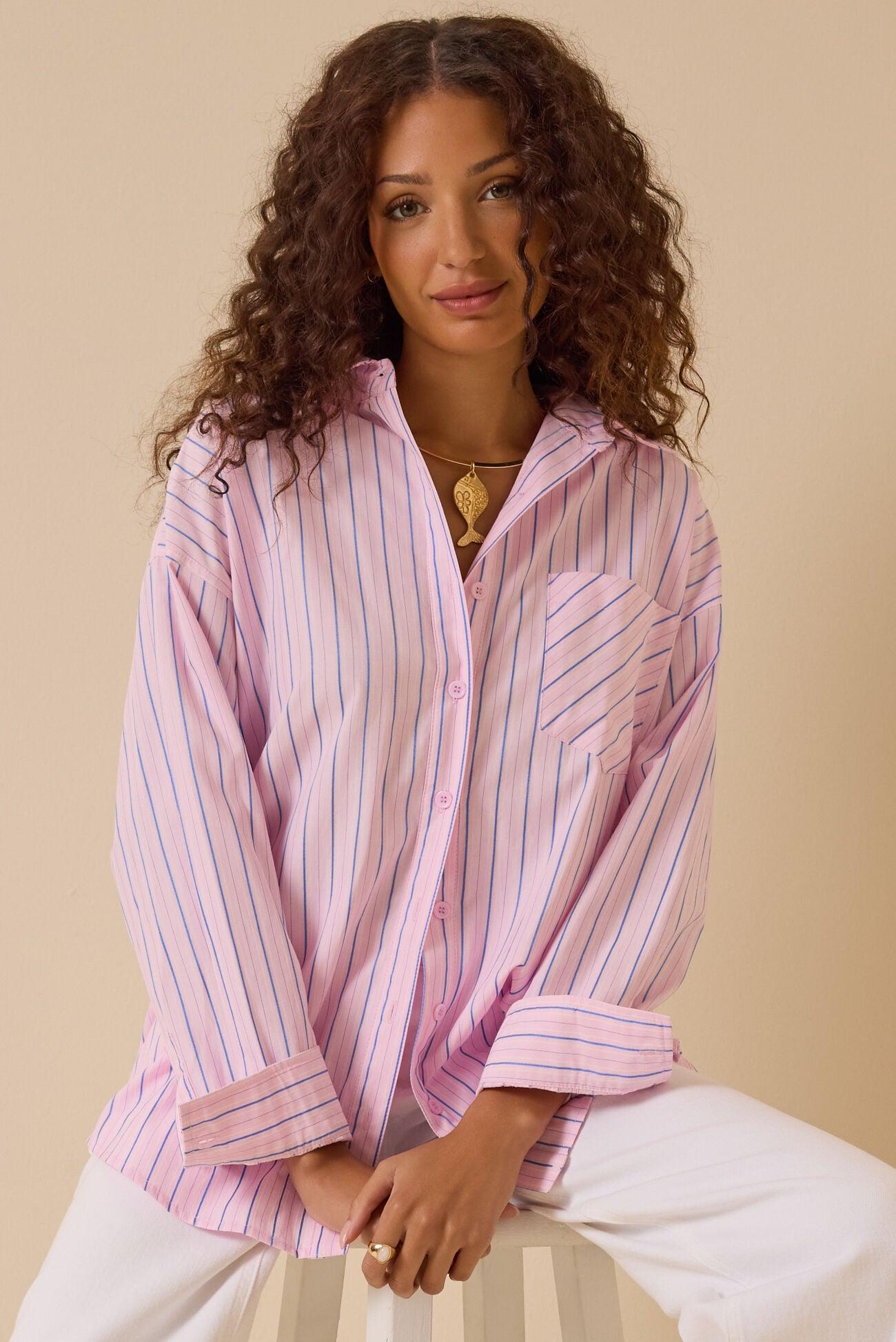 Suri Striped Button Down Product Image