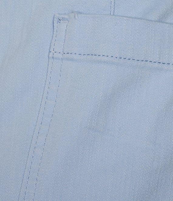 Code Bleu Hollywood Waist High Rise Wide Leg Patch Pocket Cropped Jeans Product Image