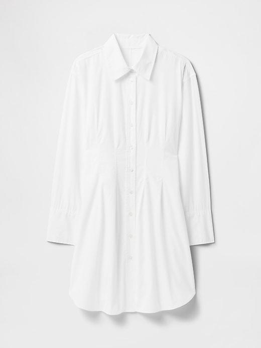 Organic Cotton Poplin Mini Shirtdress Product Image