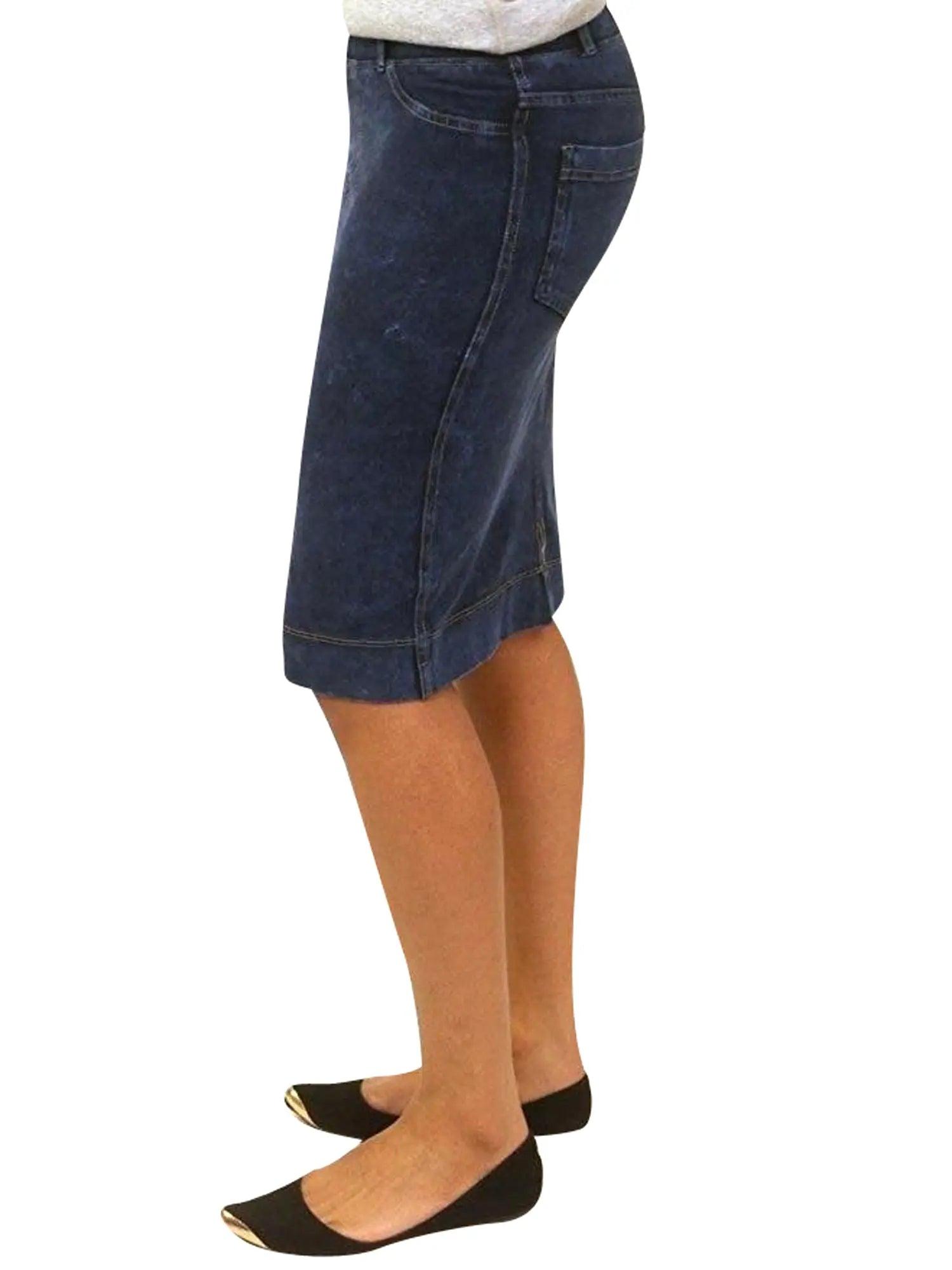 Hard Tail Jean Knee Skirt WJ-105 Product Image