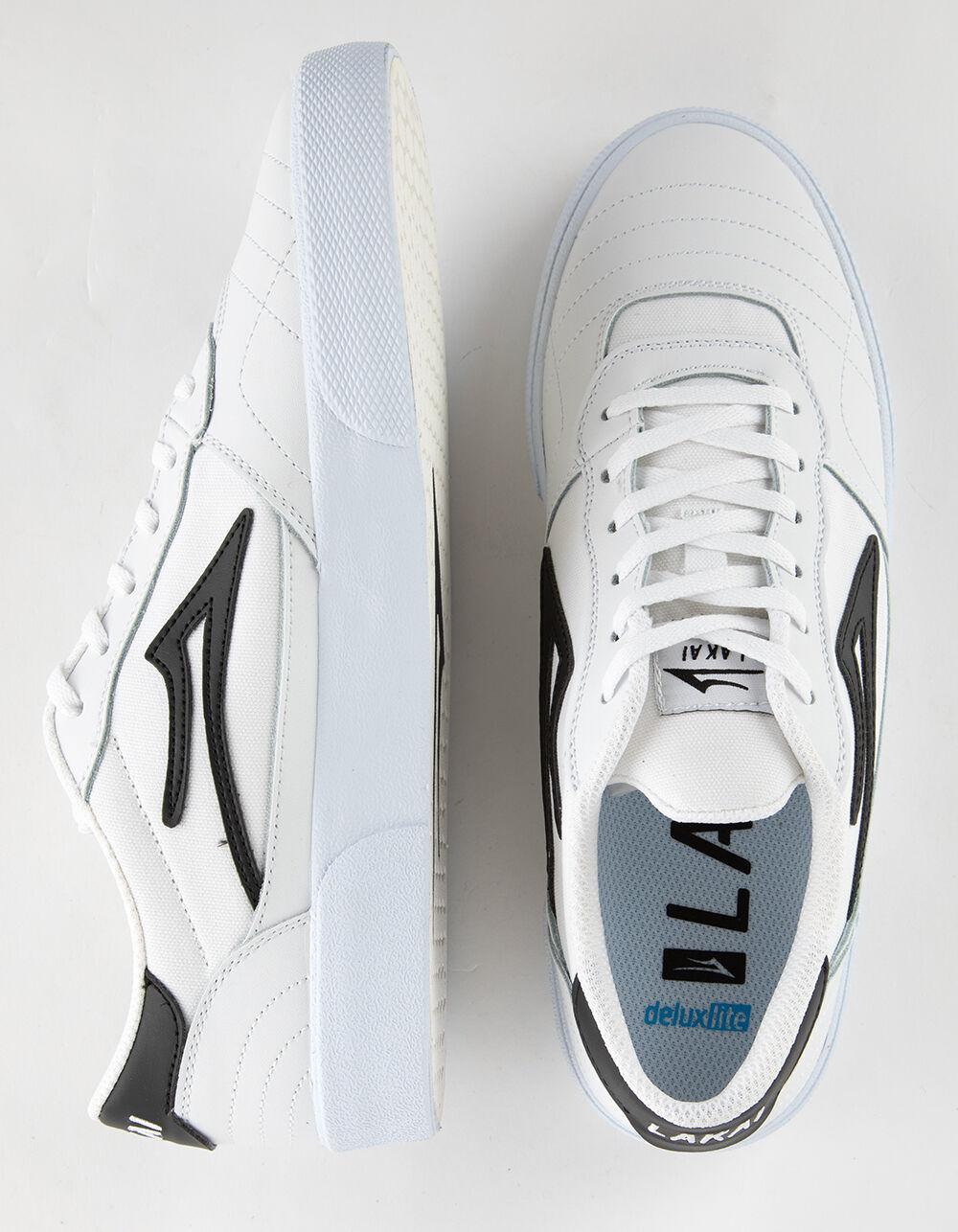 LAKAI Cambridge Mens Shoes - WHT/BLK Product Image
