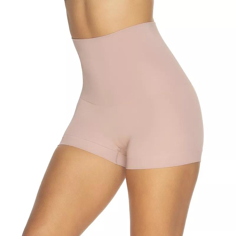Womens Jezebel Fusion Waist Firm Control Shaping Boyshort 710161 Pink Rtn Product Image