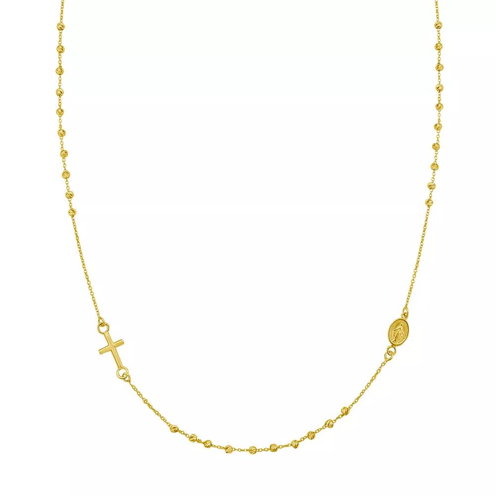 14k Gold Rosary Necklace, Women's, Size: 17" Product Image