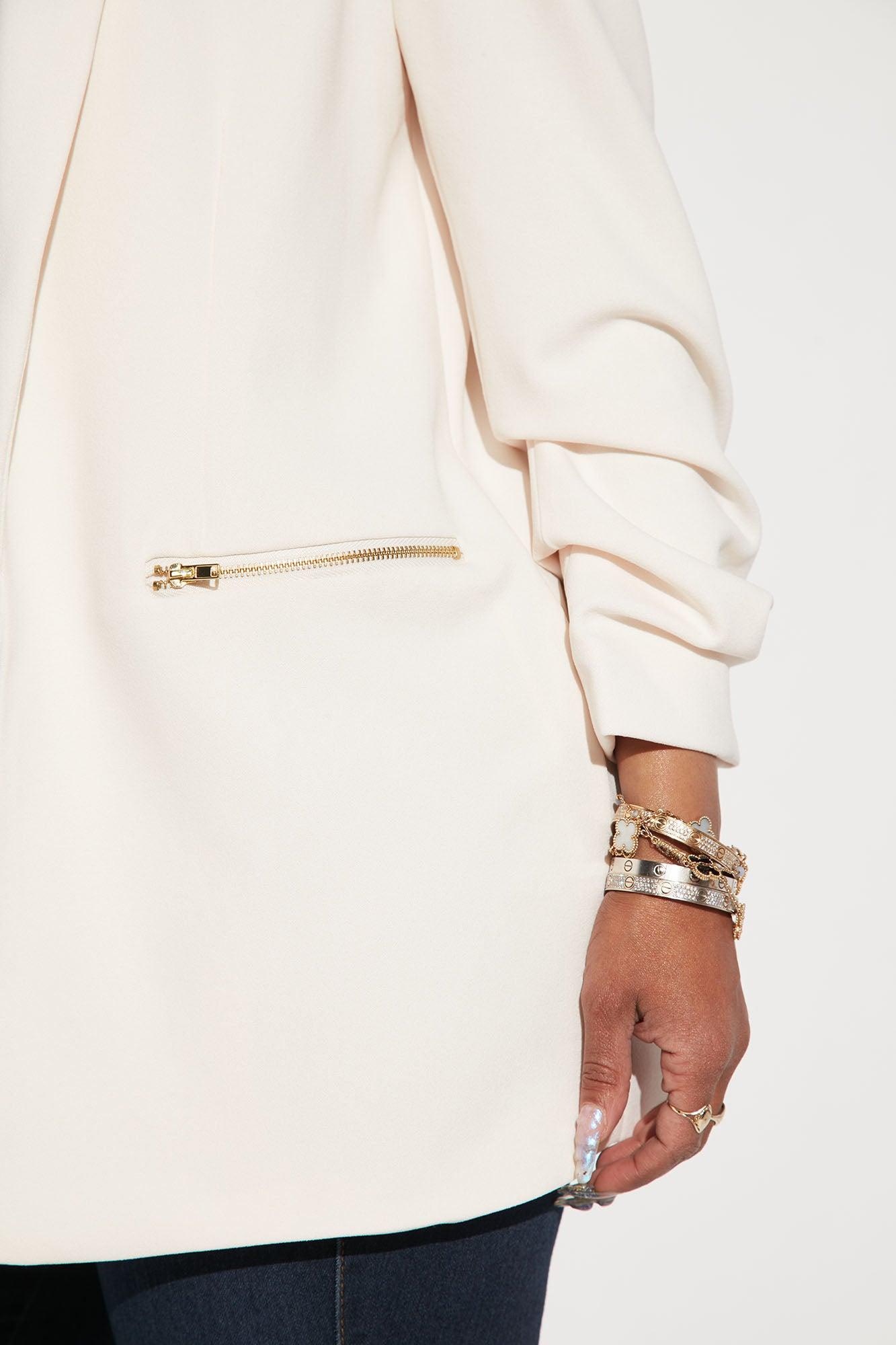 Bethany Blazer - Cream Product Image