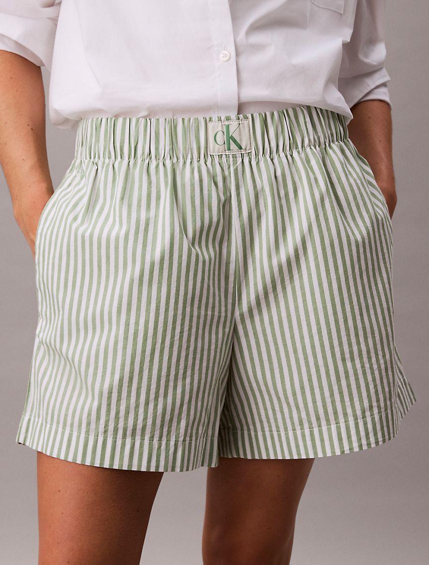 Cotton Poplin Stripe Boxer Shorts Product Image