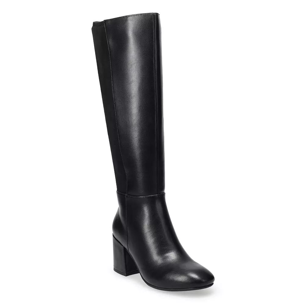 SO® Selina Tall Kepler Women's Knee High Boots, Size: 5, Black Product Image