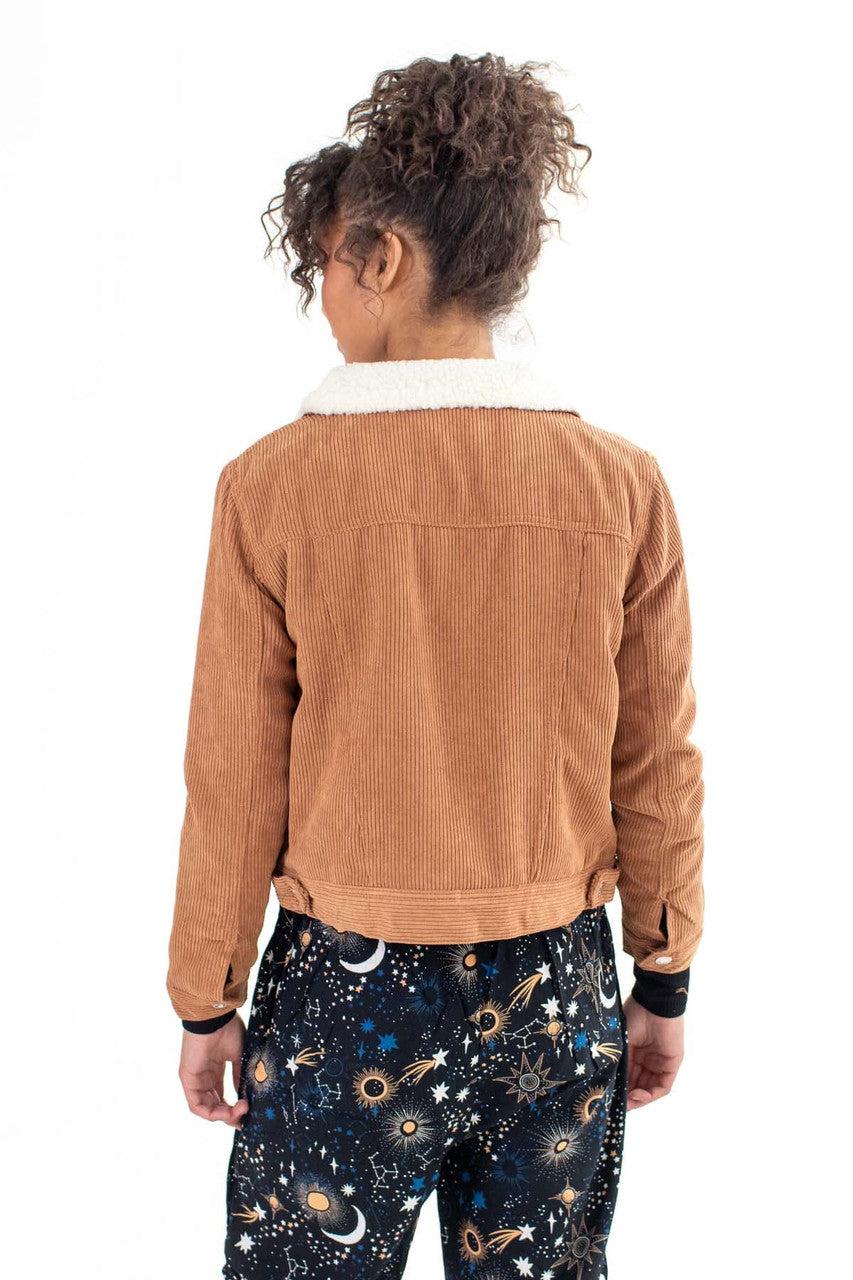 Brown Corduroy Trucker Jacket Product Image