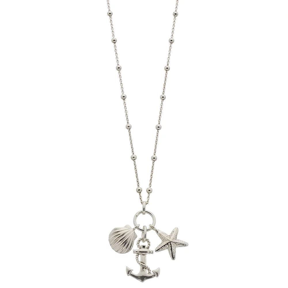 Sterling Silver Sea Life Necklace, Women's, Size: 18" Product Image