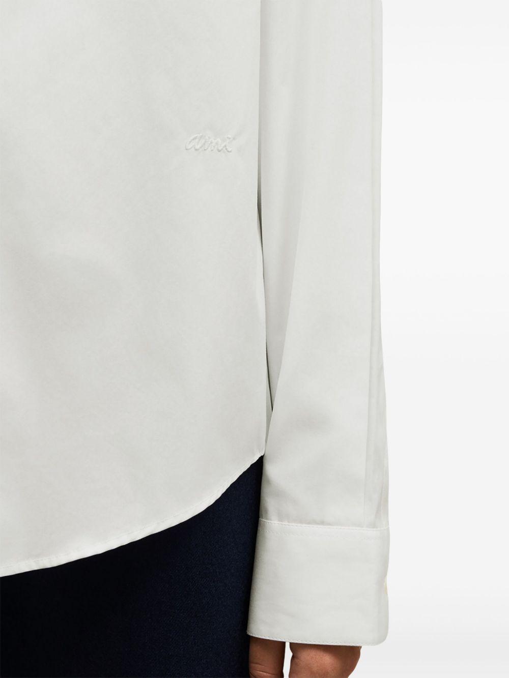 boxy-fit cotton shirt Product Image