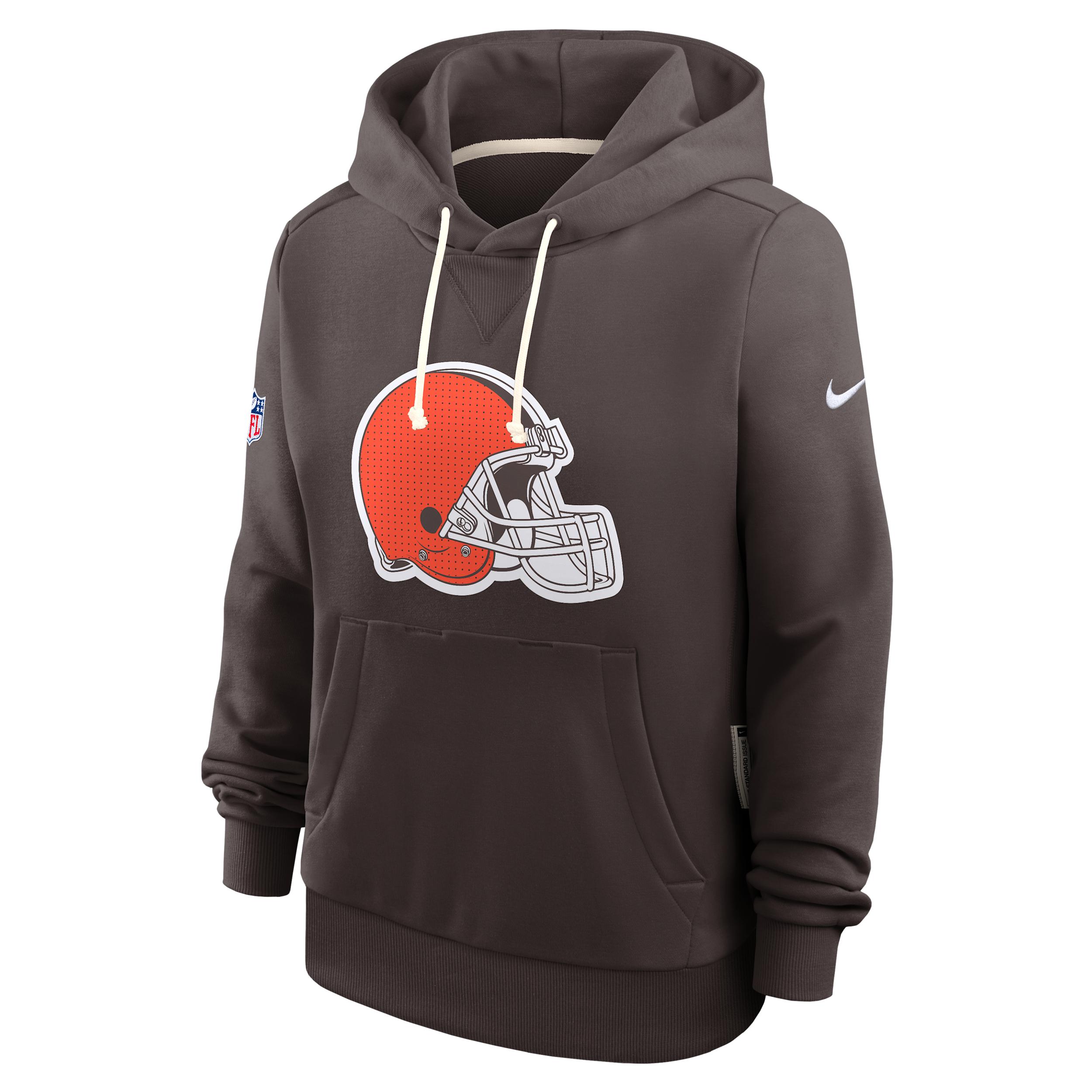Cleveland Browns Sideline Nike Womens Dri-FIT NFL Pullover Hoodie | 03C32DI9I-A0M Product Image