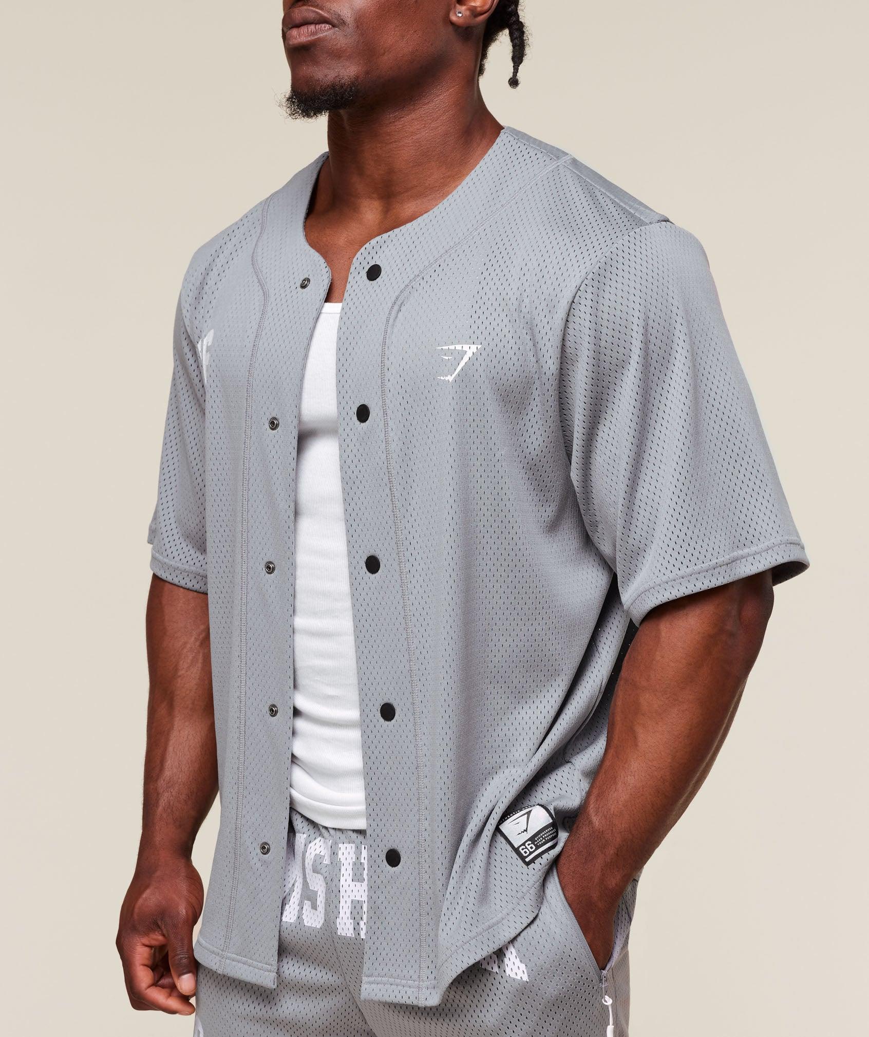 Gymshark Sports Jersey - Denim Grey Male Product Image