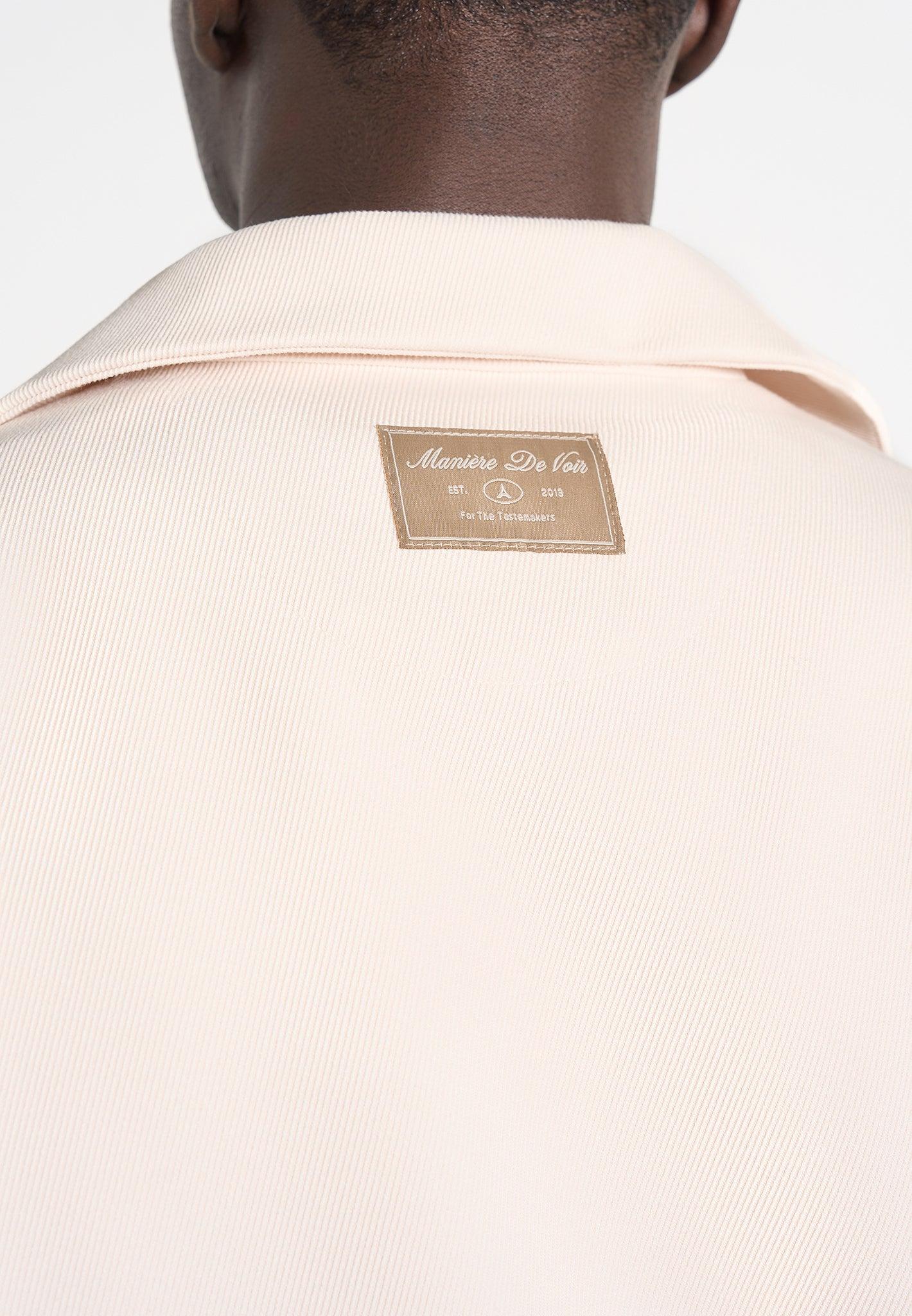 Abel - Boxy Twill Double Breasted Shirt - Cream Male Product Image