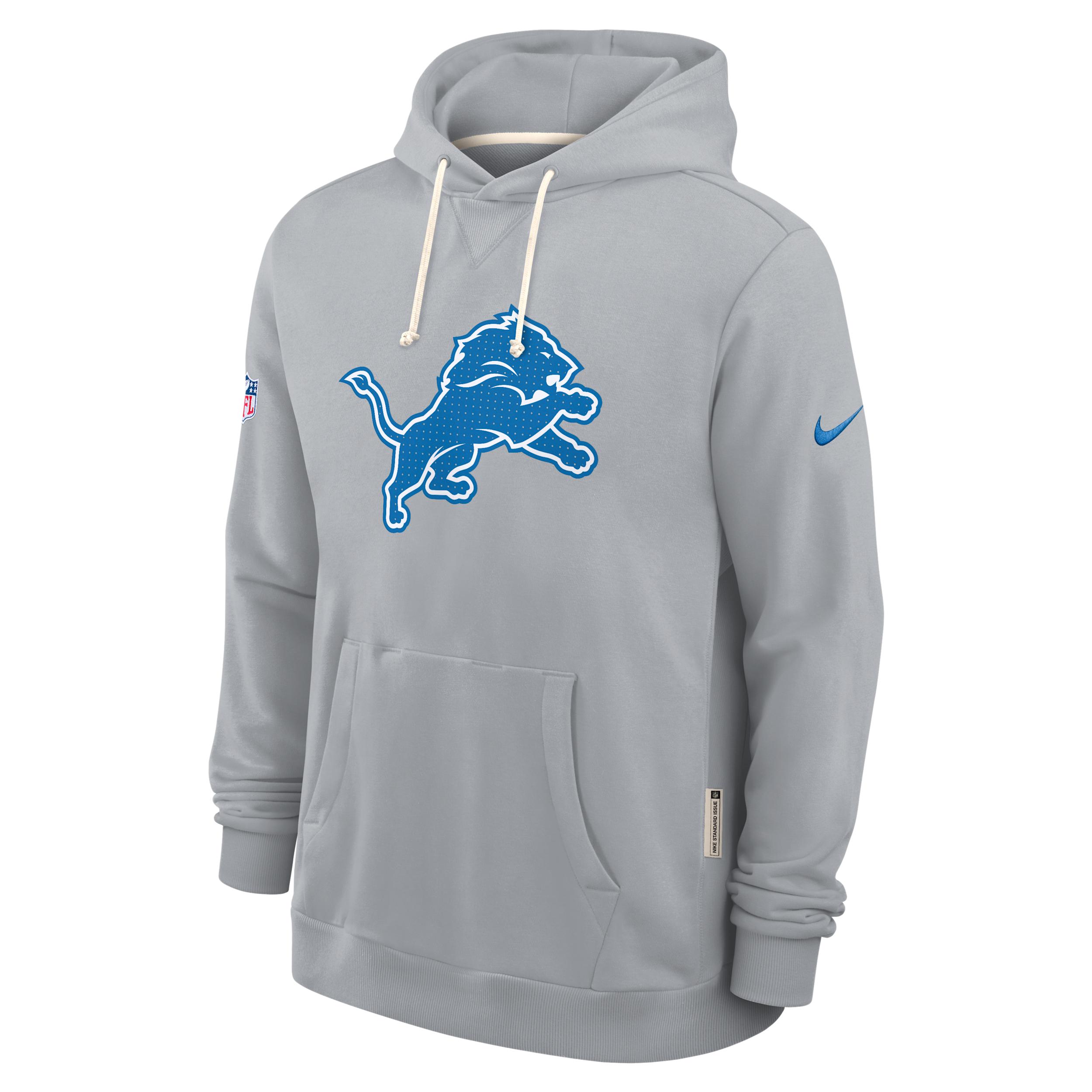 Detroit Lions Initial Home Sideline Nike Mens Dri-FIT NFL Pullover Hoodie | 03AZ01V9J-A0M Product Image