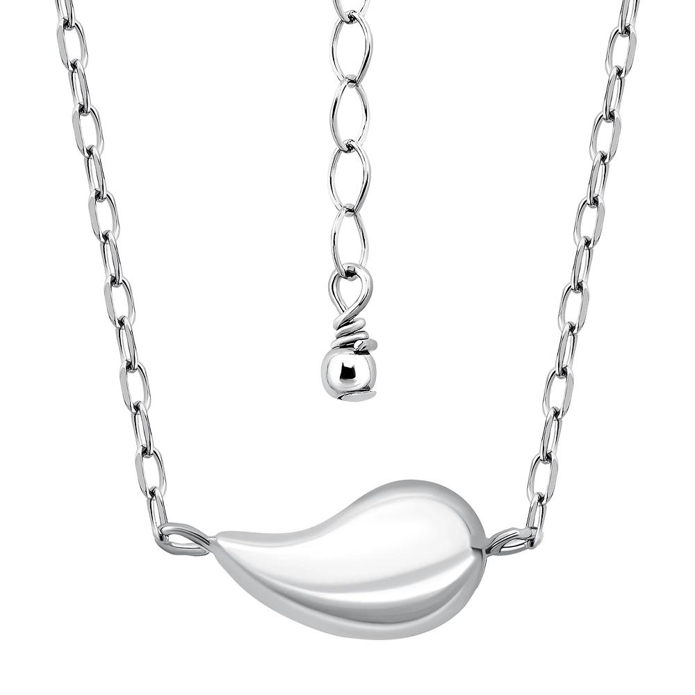 Aleure Precioso Teardrop Frontal Necklace, Women's, Size: 16-18" ADJ, Silver Tone Product Image