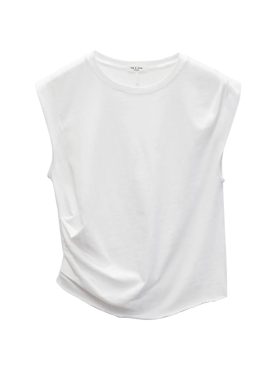Womens Mica Cropped Tank Top Product Image