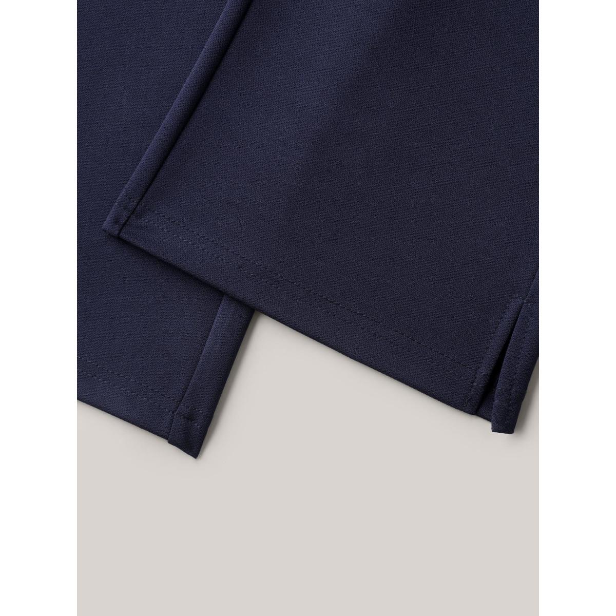 Plus Size Stretchy Waist Slit Tight-Fit Leggings Women Midnight Workwear Essentials Skinny Mid Rise Work Pants BloomChic 18-20/2X Product Image