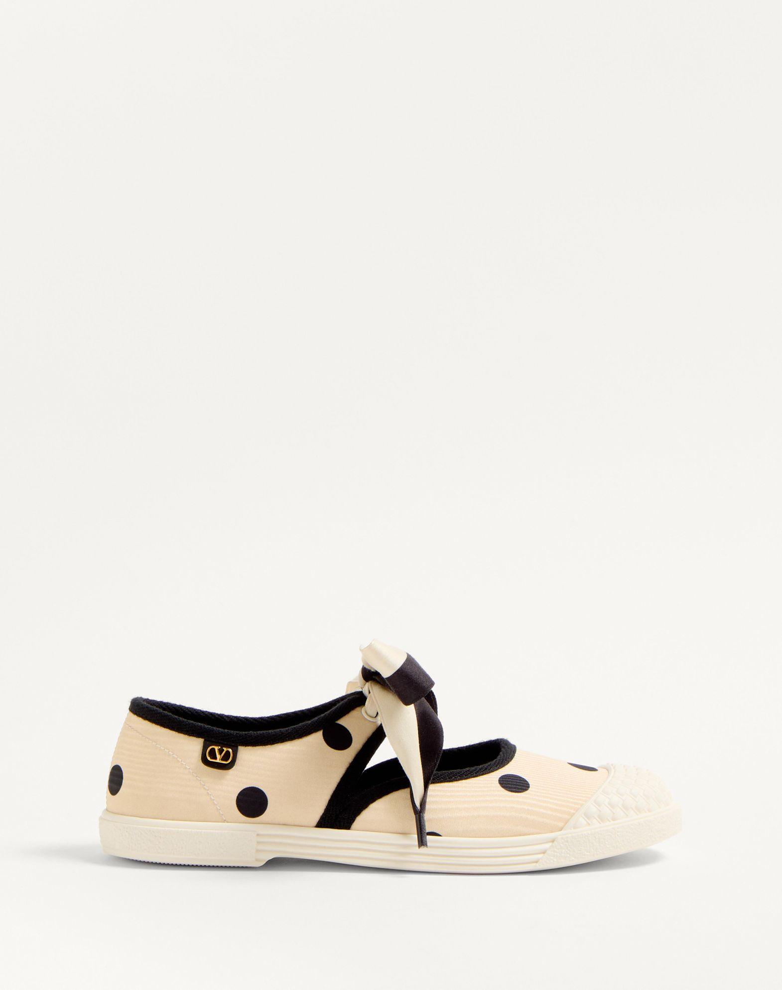 Bay By Bay Ballerina Sneakers In Moiré Plus De Pois Fabric Product Image