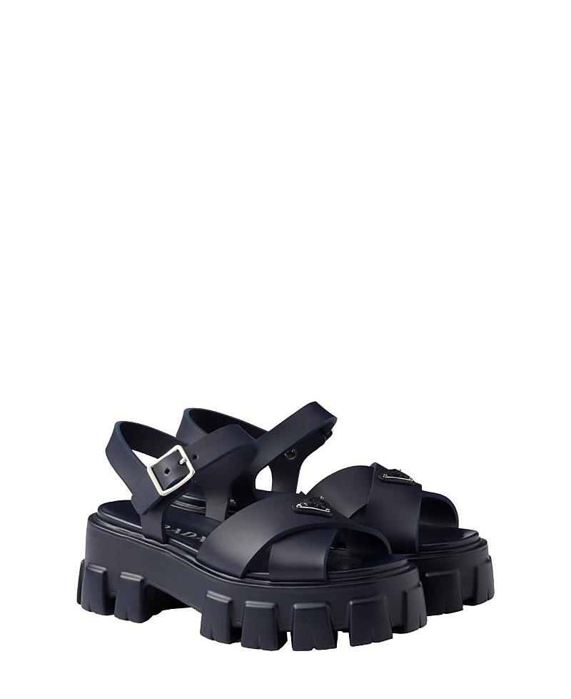 Monolith Crisscross Ankle-Strap Chunky Sandals Product Image