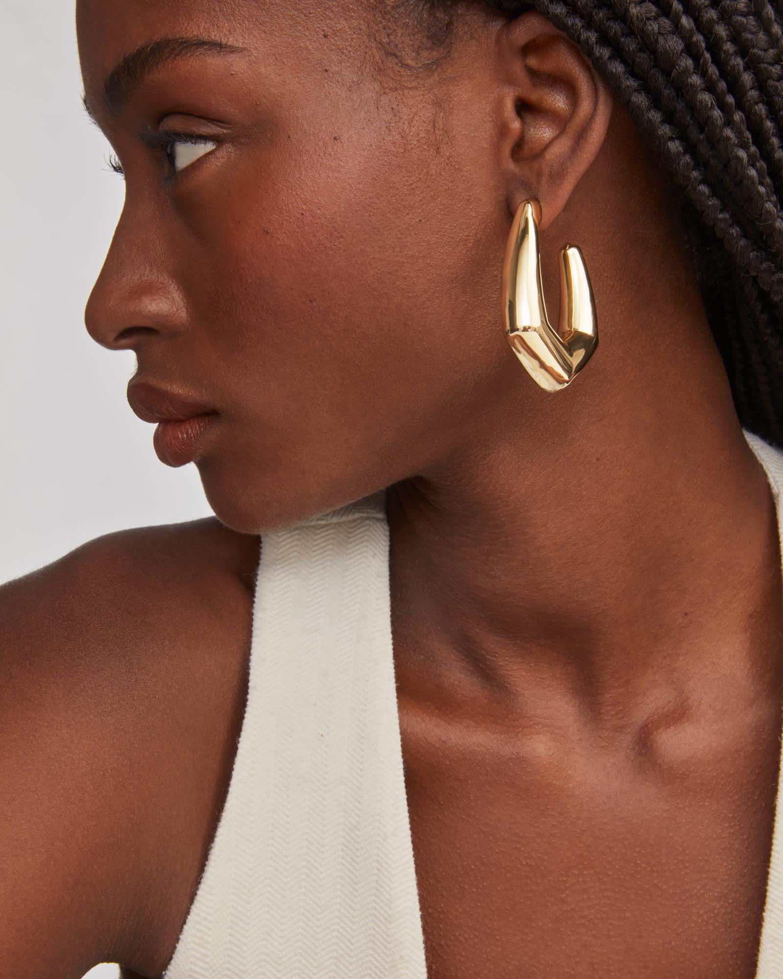 Kaia Gold Hoop Earrings Product Image