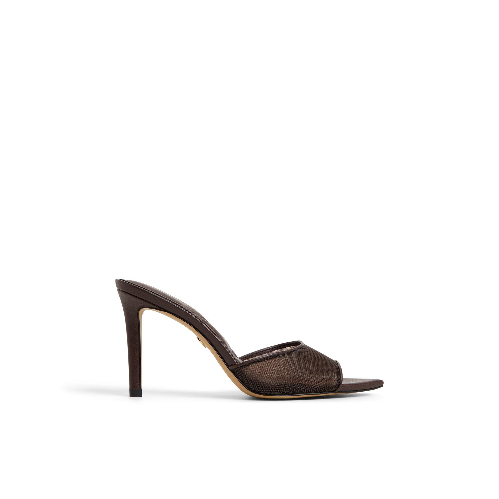 Anyabrilden Dark Brown Women's Heeled mules | ALDO US Product Image