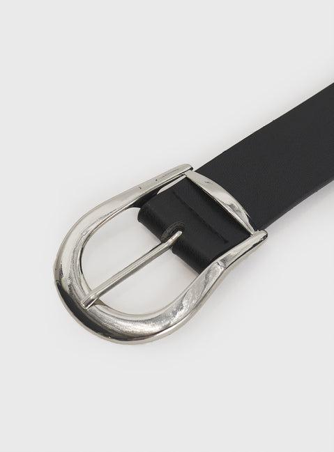 Breslin Belt Black / Silver Product Image