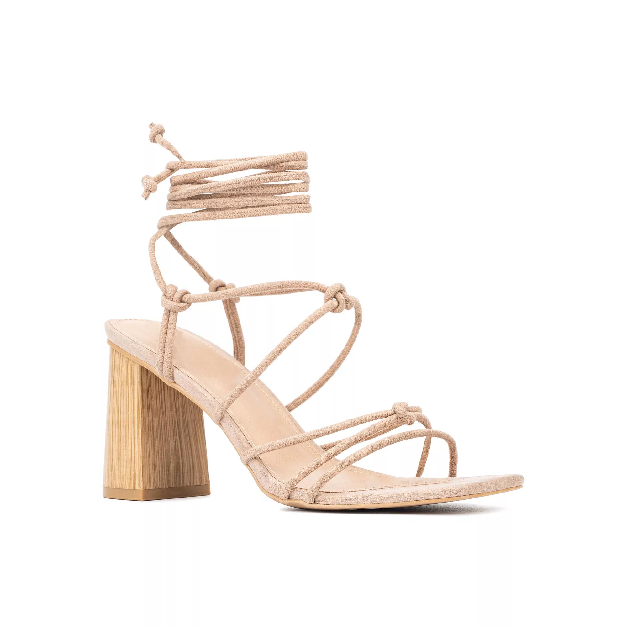 New York & Company Bailey Womens Strappy Block Heel Sandals Product Image