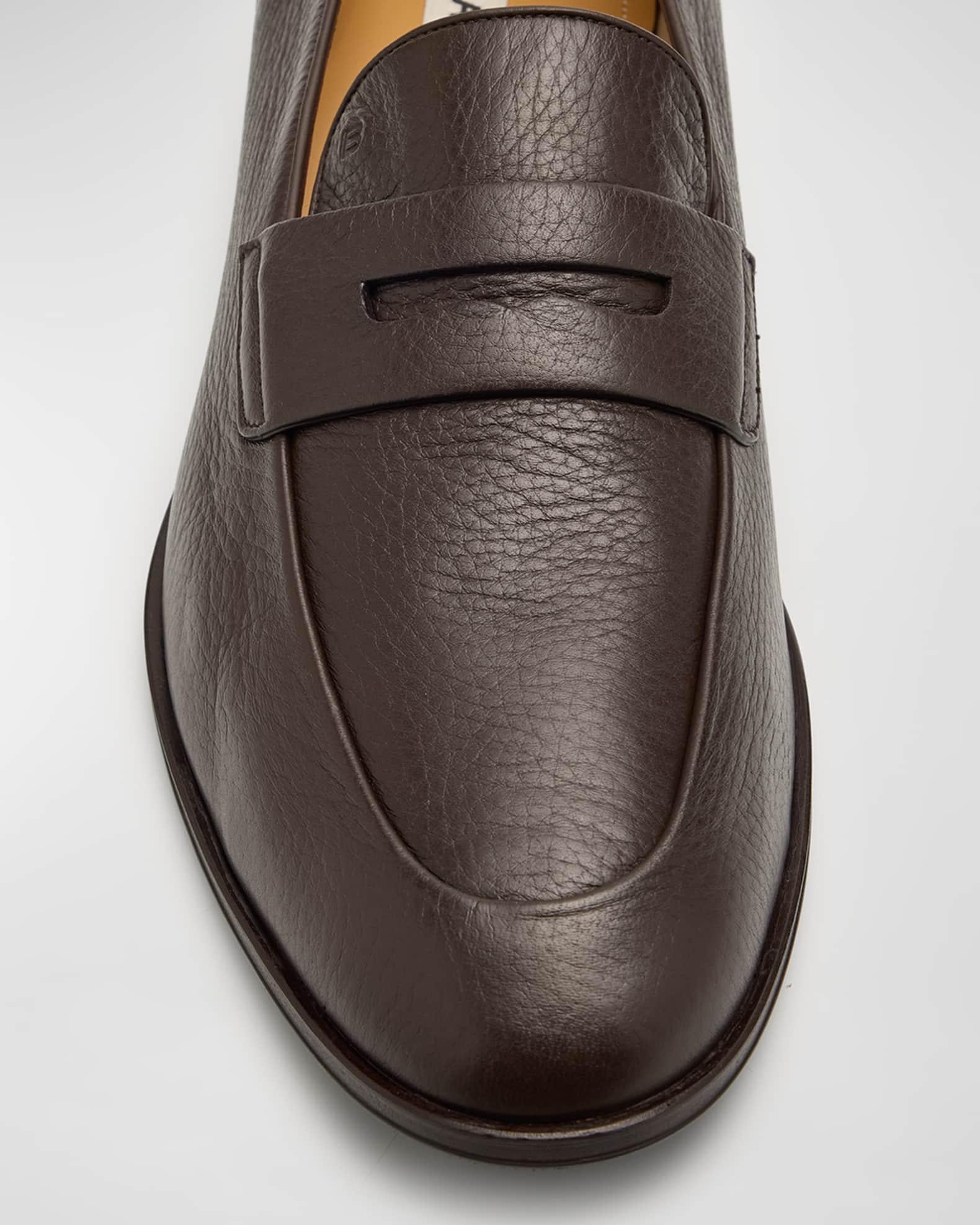 Men's Windsor Grained Leather Penny Loafers Product Image