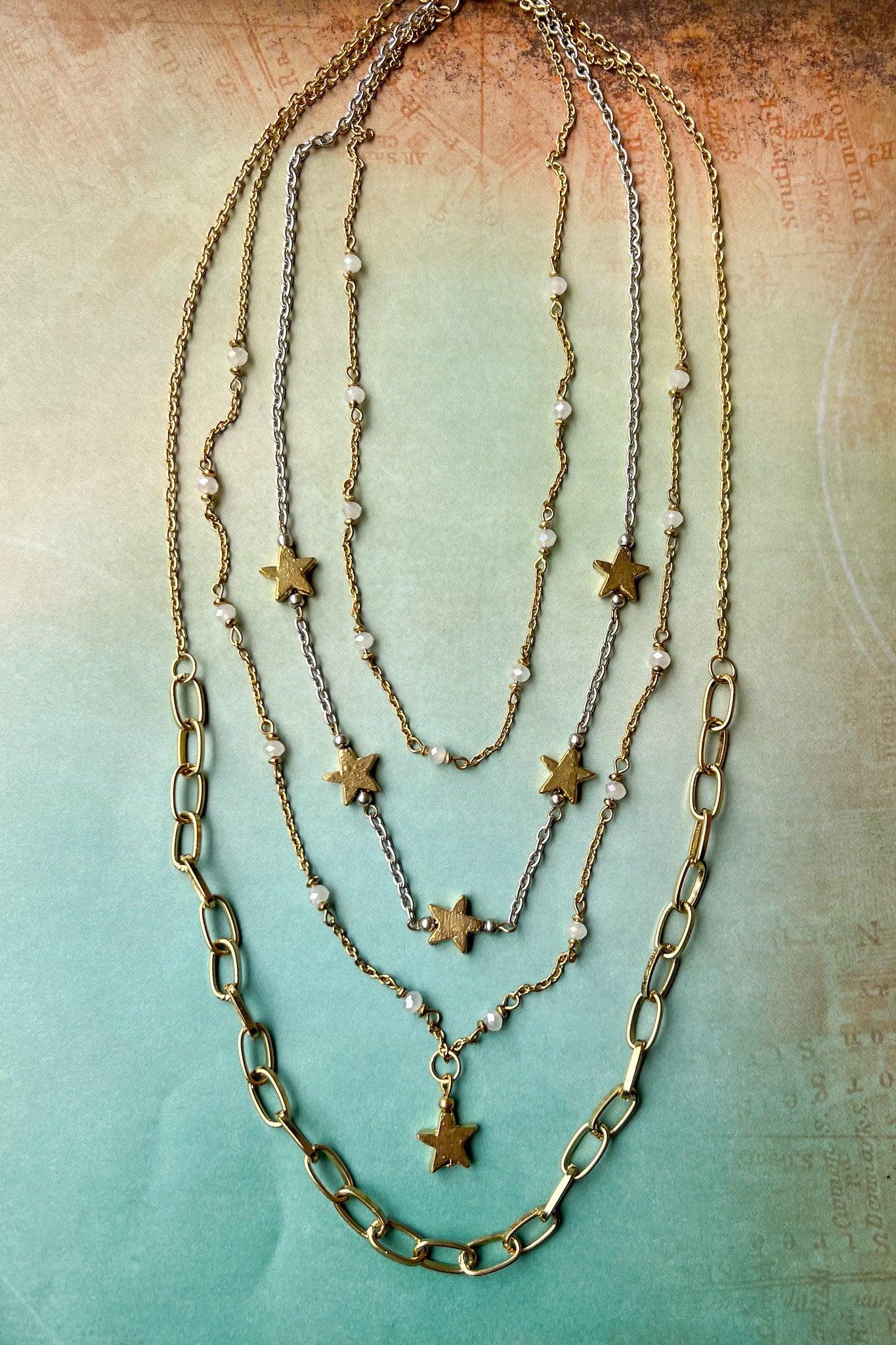 Four Layer Long Necklace Product Image
