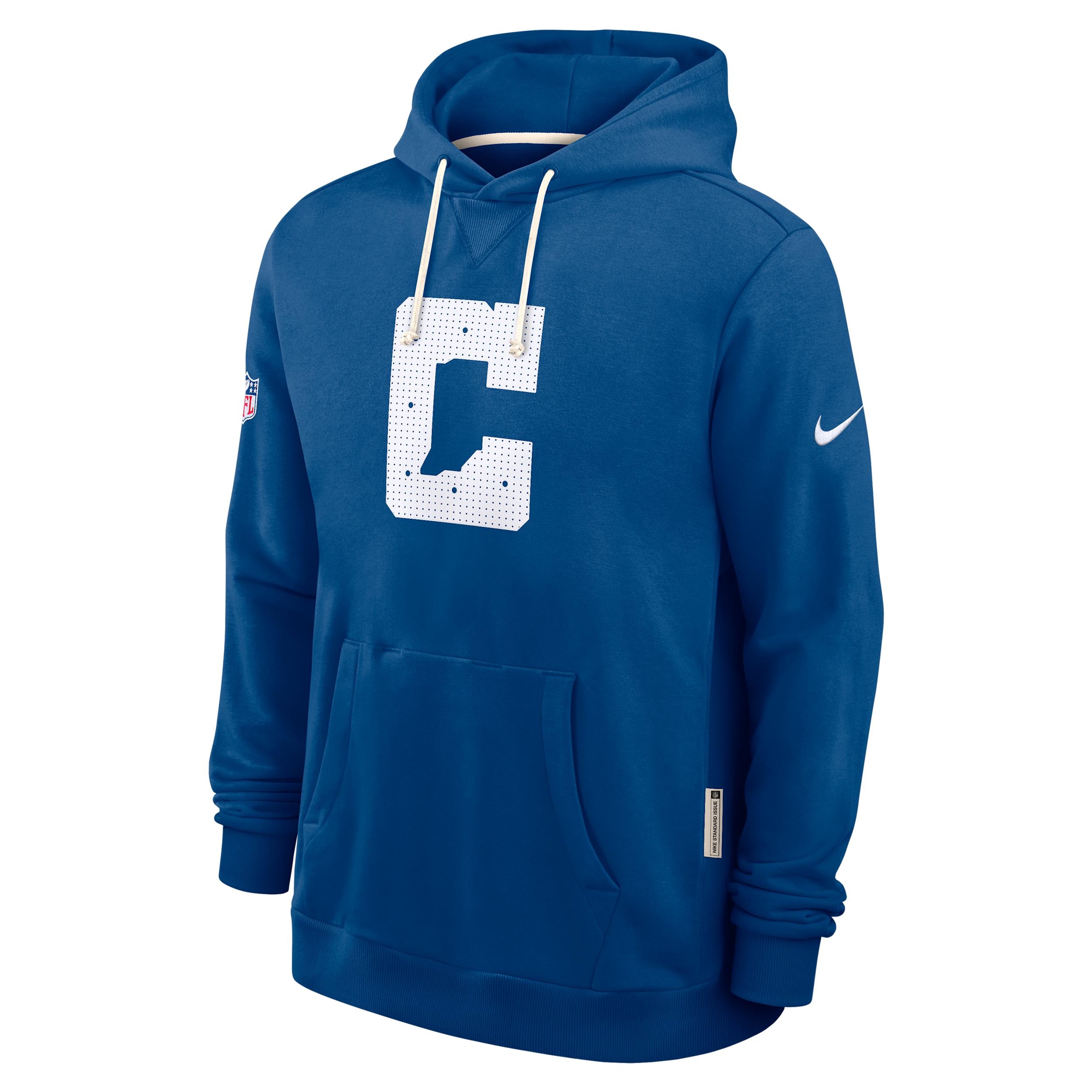 Indianapolis Colts Initial Home Sideline Nike Mens Dri-FIT NFL Pullover Hoodie | 03AZ4LB98-A0M Product Image