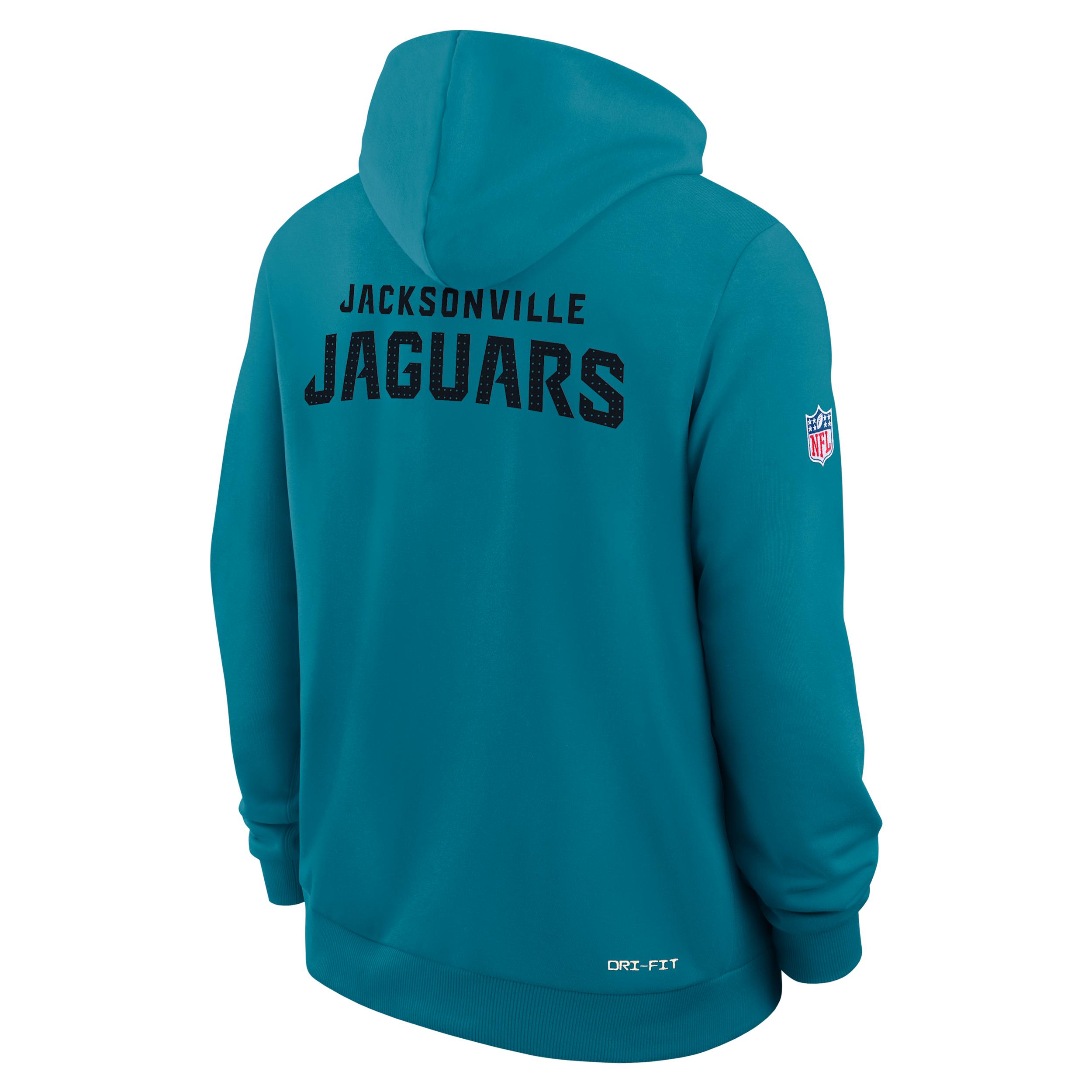 Jacksonville Jaguars Initial Home Sideline Nike Men's Dri-FIT NFL Pullover Hoodie Product Image
