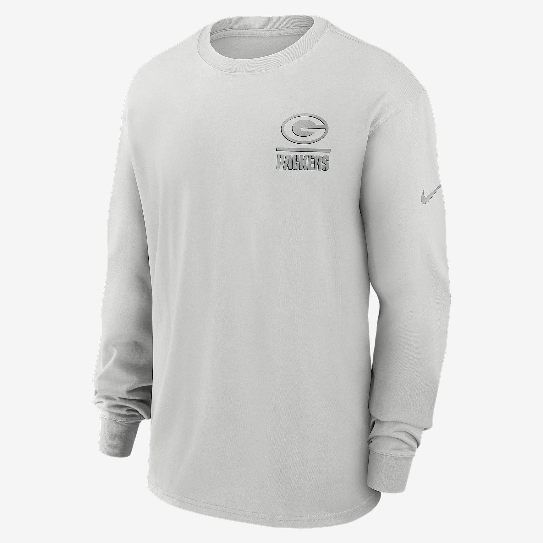 Green Bay Packers Essential Heavy Max90 Nike Mens NFL Long-Sleeve T-Shirt | 01CW0BB7T-M1E Product Image