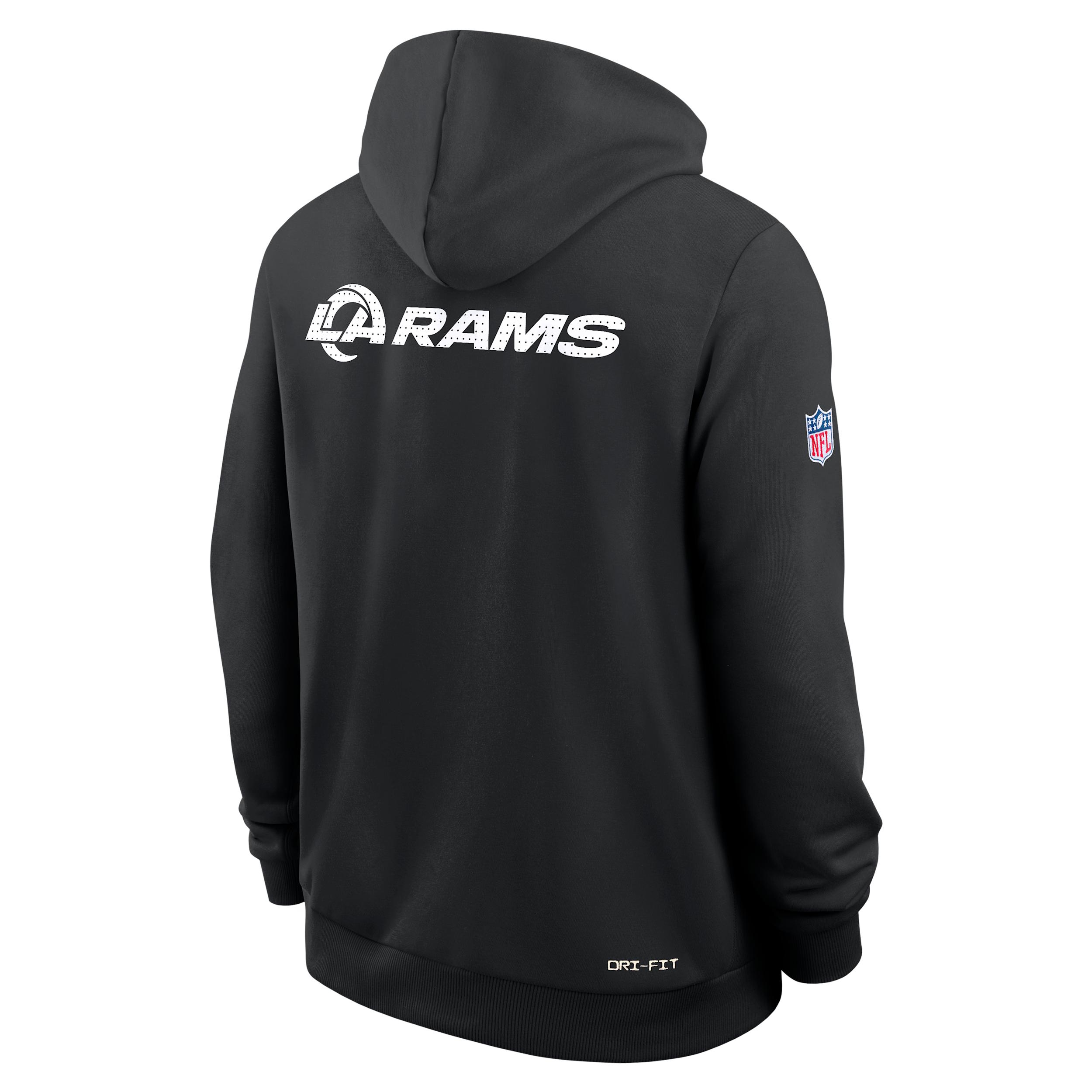 Los Angeles Rams Initial Home Sideline Nike Mens Dri-FIT NFL Pullover Hoodie | 03AZ00A95-A0M Product Image