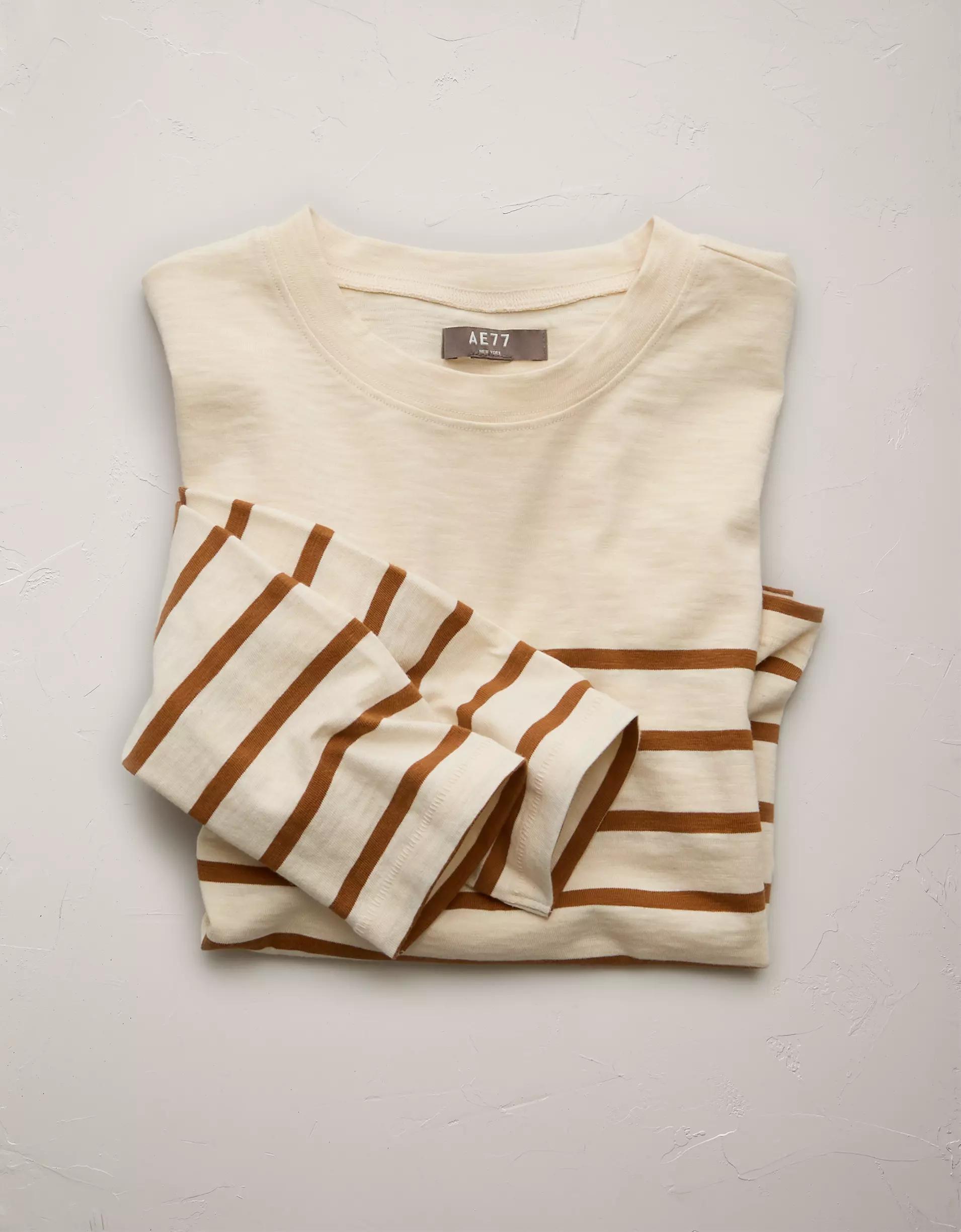 AE77 Premium Boxy Long-Sleeve T-Shirt Product Image