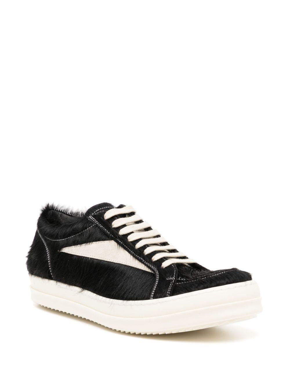 Vintage lace-up flatform sneakers  Product Image